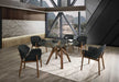 VIG Furniture - Modrest Jozy - Modern Grey & Walnut Dining Chair (Set of 2) - VGMA-MI-909-GRY - GreatFurnitureDeal