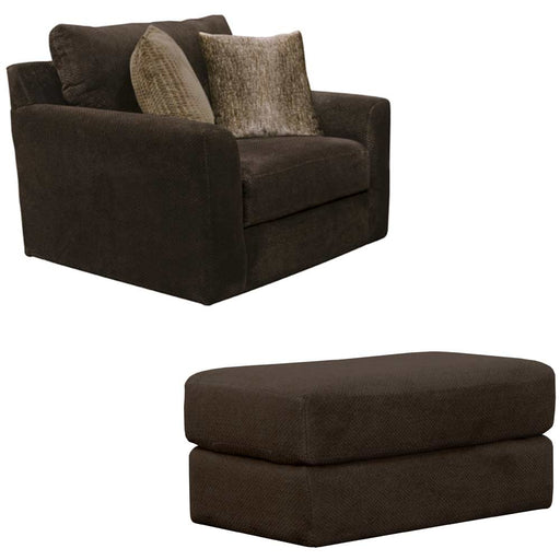 Jackson Furniture - Midwood Chair with Ottoman in Chocolate - 3291-01-10-CHOCOLATE - GreatFurnitureDeal