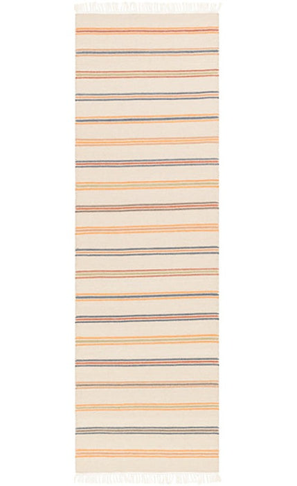 Surya Rugs - Miguel Neutral, Blue Area Rug - MIG5005 - 2'6" x 8' - GreatFurnitureDeal