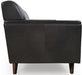 Moroni - Milo Mid-Century Loveseat Charcoal - 36102BS1171 - Side View