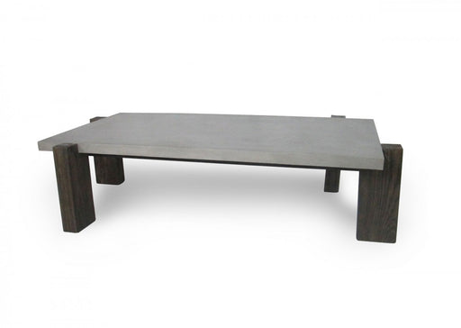 VIG Furniture - Modrest Milton Dark Grey & Walnut Coffee Table - VGGR639084-WAL-CT - GreatFurnitureDeal