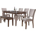 Mariano Furniture - Mindy 6 Piece Dining Table Set - BMMINDY-6SET