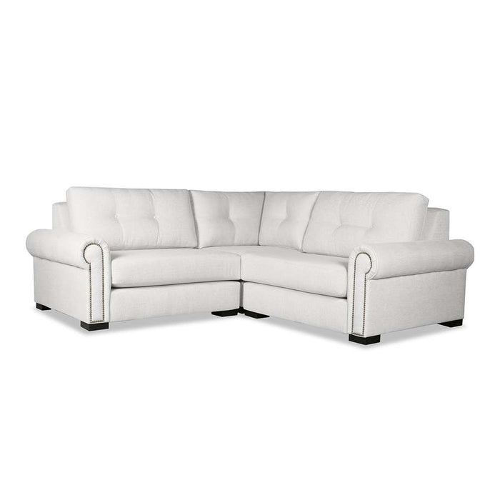 Nativa Interiors - Sylviane Buttoned Modular L-Shaped Sectional Mini 83" off White - SEC-SYLV-BTN-CL-AR3-3PC-PF-WHITE - GreatFurnitureDeal