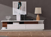 J&M Furniture - TV Stand TV061 in White High Gloss & Walnut - 17759 - GreatFurnitureDeal