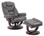 Parker Living - Monarch Swivel Recliner with Ottoman in Ice - MMON#212S-ICE