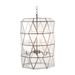 Worlds Away - Moderna Pendant Facet Glass 3-Light Lantern - MODERNA - GreatFurnitureDeal