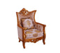 European Furniture - Modigliani III Luxury Chair in Ikat and Gold - 31056-C