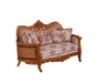 European Furniture - Modigliani III Luxury Loveseat in Ikat and Gold - 31056-L