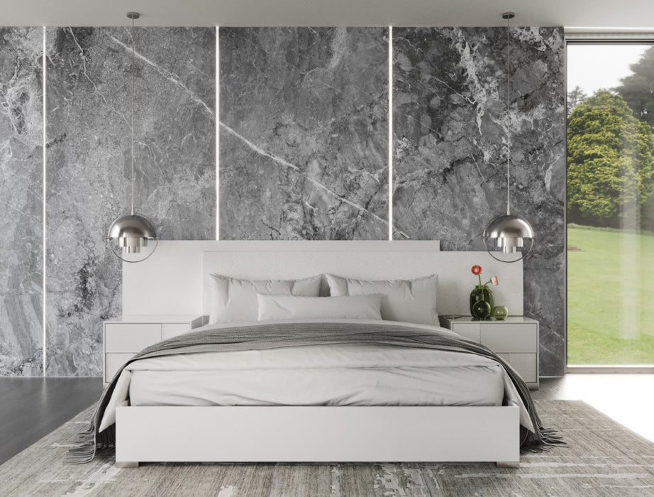 VIG Furniture - Modrest Monza Italian Modern White Bed - VGACMONZA-BED