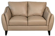 Mariano Italian Leather Furniture - Molly Loveseat in Taupe - Molly-L - GreatFurnitureDeal