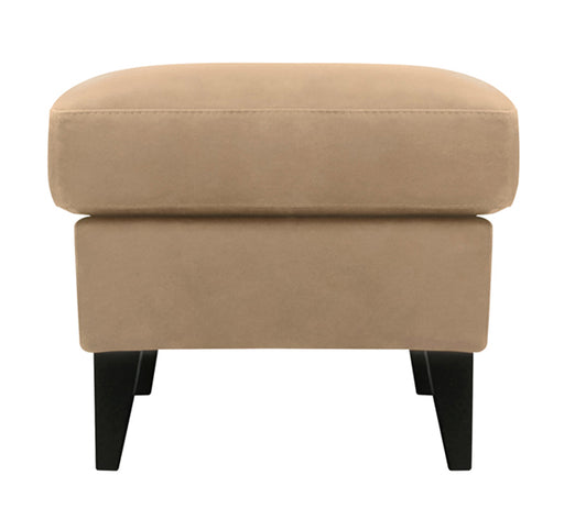 Mariano Italian Leather Furniture - Molly Ottoman in Taupe - Molly-O - GreatFurnitureDeal