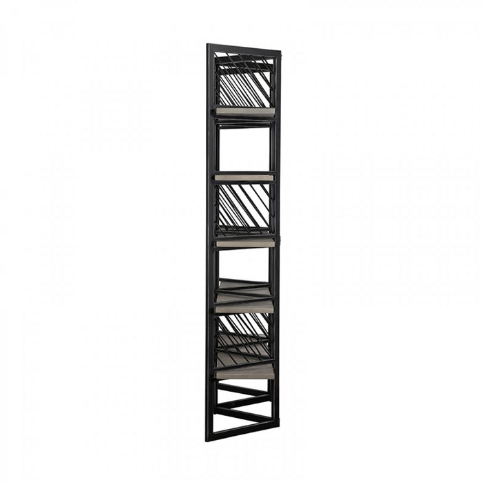 VIG Furniture - Modrest Grimaldi Modern Concrete & Black Metal Shelf - VGLBMONA-SH153-02 - GreatFurnitureDeal