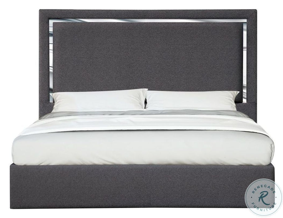 J&M Furniture - Monet Queen Bed in Charcoal - 18740Q