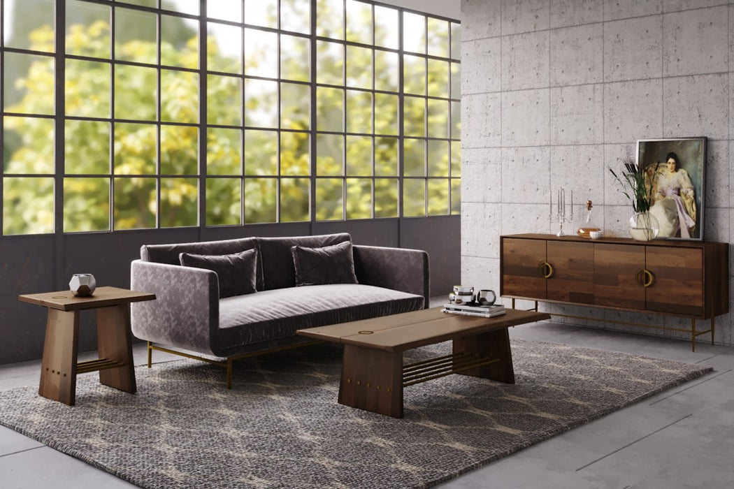 VIG Furniture - Modrest Selena Modern Acacia & Brass Buffet - VGNX18152