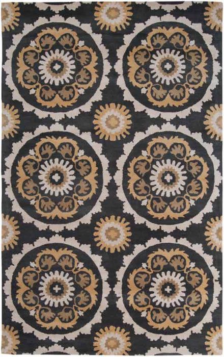 Surya Rugs - Mosaic Black, Brown Area Rug - MOS1063 - 9' x 13' - GreatFurnitureDeal