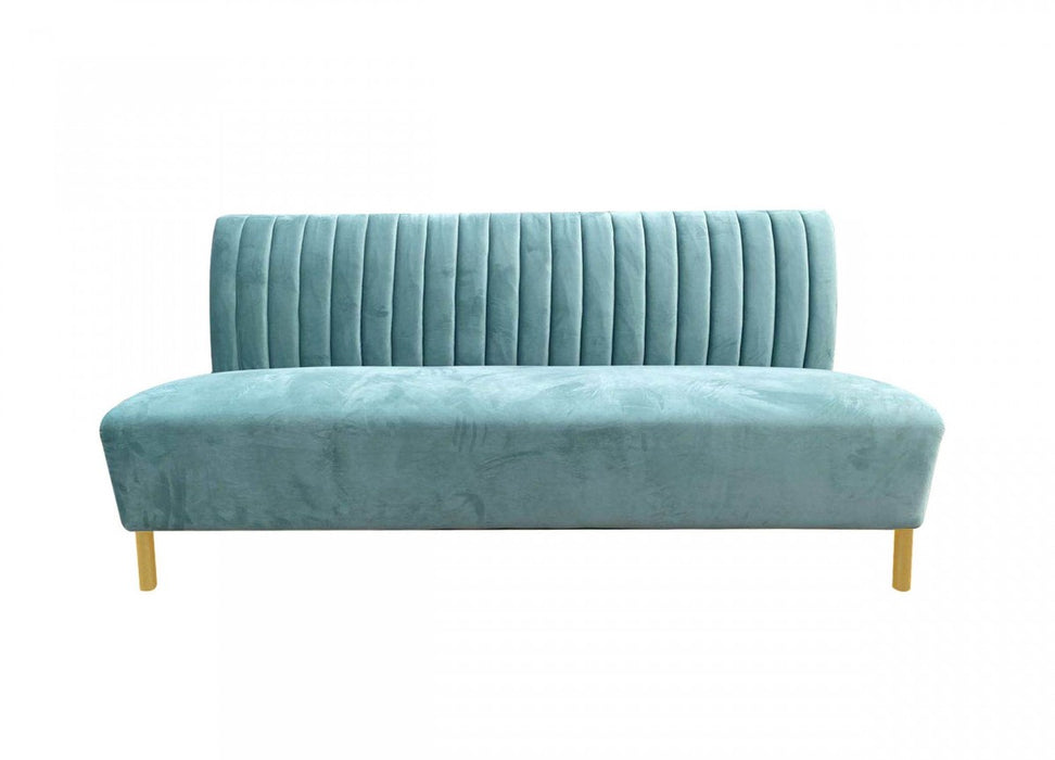 VIG Furniture - Divani Casa Mosko Modern Light Green & Gold Fabric Sofa - VGEUMC-9714SF-GRN-S - GreatFurnitureDeal