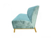 VIG Furniture - Divani Casa Mosko Modern Light Green & Gold Fabric Sofa - VGEUMC-9714SF-GRN-S - GreatFurnitureDeal