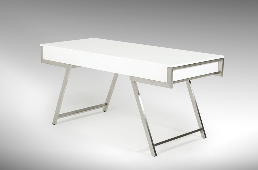 VIG Furniture - Modrest Dessart Modern White Gloss Desk - VGBBMQ1305-WHT - GreatFurnitureDeal