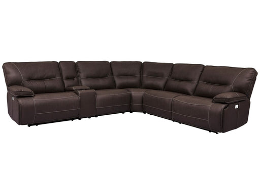 Parker Living - Spartacus Chocolate Power Reclining Sectional with Power Headrest and USB (3 Recliners) - MSPA-PACKA(H)-CHO