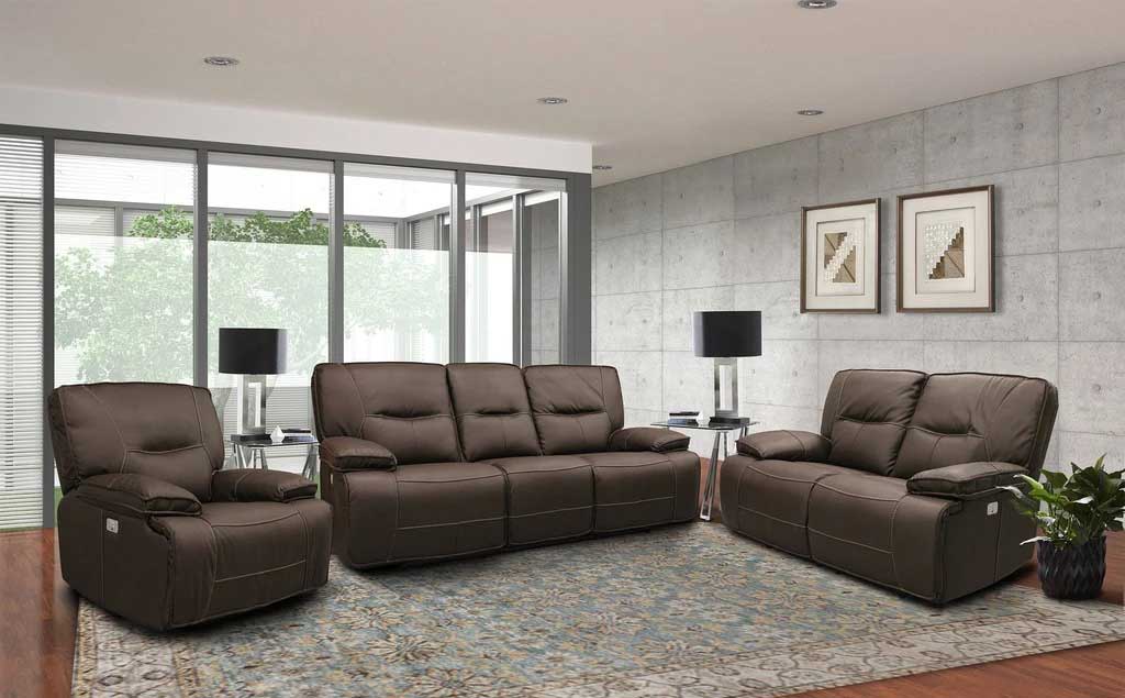 Parker Living - Spartacus 3 Piece Power Living Room Set in Chocolate - MSPA#832PH-22PH-12PH-CHO - GreatFurnitureDeal