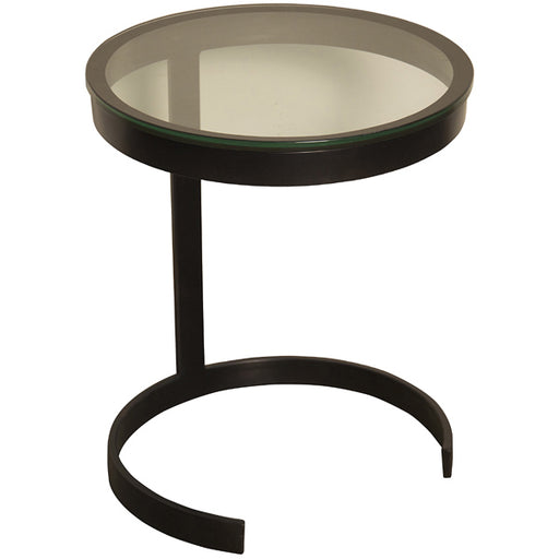 Muse - Coco Metal and Glass Side Table - MTAB210MT - GreatFurnitureDeal