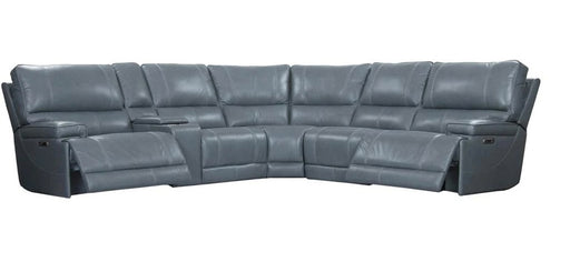 Parker Living - Whitman 6 Piece Power Sectional Sofa in Verona Azure - MWHI-PACKA(H)-P50-VAZ - GreatFurnitureDeal