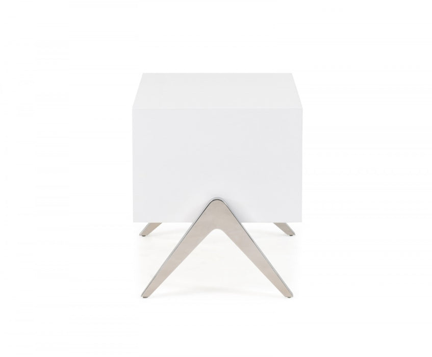 VIG Furniture - Modrest Candid Modern White Nightstand - VGVCN1109