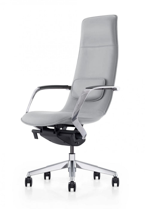 VIG Furniture - Modrest Nadella Modern Black High Back Executive Office Chair - VGFUFK003-A-GRY-OC