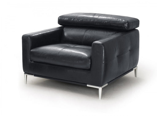 VIG Furniture - Divani Casa Natalia Modern Black Leather Chair - VGKK1281X-BLK-CH - GreatFurnitureDeal