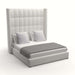 Nativa Interiors - Aylet Box Tufted Upholstered High King Charcoal Bed - BED-AYLET-BOX-HI-KN-PF-CHARCOAL - GreatFurnitureDeal