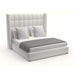 Nativa Interiors - Aylet Box Tufted Upholstered Medium California King Charcoal Bed - BED-AYLET-BOX-MID-CA-PF-CHARCOAL - GreatFurnitureDeal