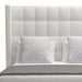 Nativa Interiors - Aylet Box Tufted Upholstered Medium Queen Off White Bed - BED-AYLET-BOX-MID-QN-PF-WHITE - GreatFurnitureDeal