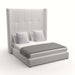 Nativa Interiors - Aylet Button Tufted Upholstered High King Off White Bed - BED-AYLET-BTN-HI-KN-PF-WHITE - GreatFurnitureDeal