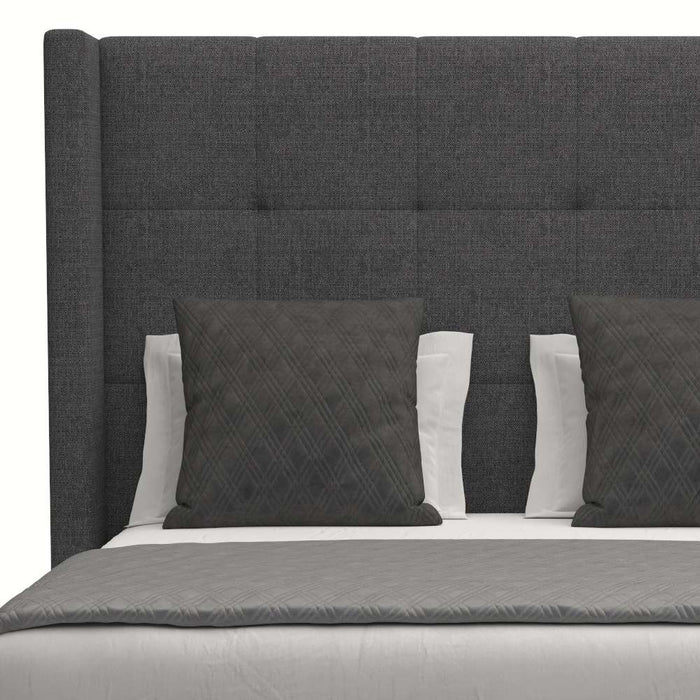 Nativa Interiors - Aylet Button Tufted Upholstered Medium California King Grey Bed - BED-AYLET-BTN-MID-CA-PF-GREY - GreatFurnitureDeal