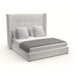 Nativa Interiors - Aylet Button Tufted Upholstered Medium Queen Off White Bed - BED-AYLET-BTN-MID-QN-PF-WHITE - GreatFurnitureDeal