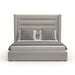 Nativa Interiors - Aylet Horizontal Channel Tufted Upholstered Medium King Grey Bed - BED-AYLET-HC-MID-KN-PF-GREY - GreatFurnitureDeal