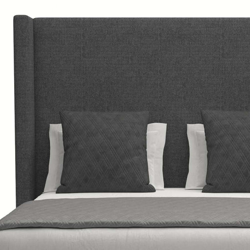 Nativa Interiors - Aylet Plain Upholstered Medium King Off White Bed - BED-AYLET-PL-MID-KN-PF-WHITE - GreatFurnitureDeal