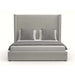 Nativa Interiors - Aylet Plain Upholstered Medium Queen Charcoal Bed - BED-AYLET-PL-MID-QN-PF-CHARCOAL - GreatFurnitureDeal