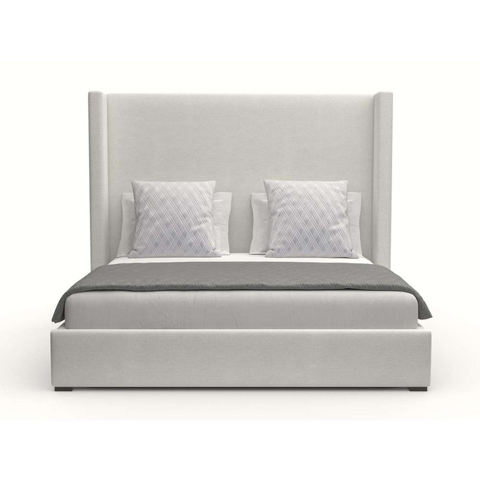 Nativa Interiors - Aylet Plain Upholstered Medium Queen Grey Bed - BED-AYLET-PL-MID-QN-PF-GREY - GreatFurnitureDeal