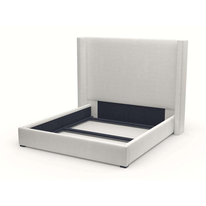 Nativa Interiors - Aylet Plain Upholstered Medium Queen Grey Bed - BED-AYLET-PL-MID-QN-PF-GREY - GreatFurnitureDeal