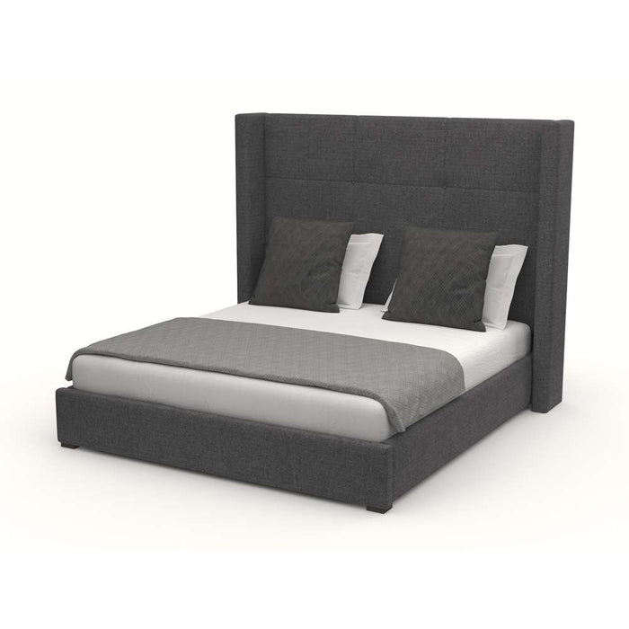 Nativa Interiors - Aylet Simple Tufted Upholstered Medium Queen Grey Bed - BED-AYLET-ST-MID-QN-PF-GREY
