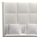 Nativa Interiors - Aylet Square Tufted Upholstered High King Grey Bed - BED-AYLET-SQ-HI-KN-PF-GREY - GreatFurnitureDeal