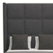 Nativa Interiors - Aylet Square Tufted Upholstered High Queen Charcoal Bed - BED-AYLET-SQ-HI-QN-PF-CHARCOAL - GreatFurnitureDeal