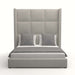 Nativa Interiors - Aylet Square Tufted Upholstered High Queen Charcoal Bed - BED-AYLET-SQ-HI-QN-PF-CHARCOAL - GreatFurnitureDeal