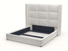 Nativa Interiors - Aylet Simple Tufted Upholstered Medium King Off White Bed - BED-AYLET-ST-MID-KN-PF-WHITE - GreatFurnitureDeal