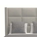 Nativa Interiors - Aylet Square Tufted Upholstered Medium Queen Off White Bed - BED-AYLET-SQ-MID-QN-PF-WHITE - GreatFurnitureDeal