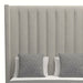 Nativa Interiors - Aylet Vertical Channel Tufted Upholstered High King Grey Bed - BED-AYLET-VC-HI-KN-PF-GREY - GreatFurnitureDeal