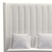 Nativa Interiors - Aylet Vertical Channel Tufted Upholstered High Queen Off White Bed - BED-AYLET-VC-HI-QN-PF-WHITE - GreatFurnitureDeal