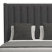 Nativa Interiors - Aylet Vertical Channel Tufted Upholstered Medium Grey King Bed - BED-AYLET-VC-MID-KN-PF-GREY - GreatFurnitureDeal