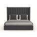 Nativa Interiors - Aylet Vertical Channel Tufted Upholstered Medium Charcoal King Bed - BED-AYLET-VC-MID-KN-PF-CHARCOAL - GreatFurnitureDeal